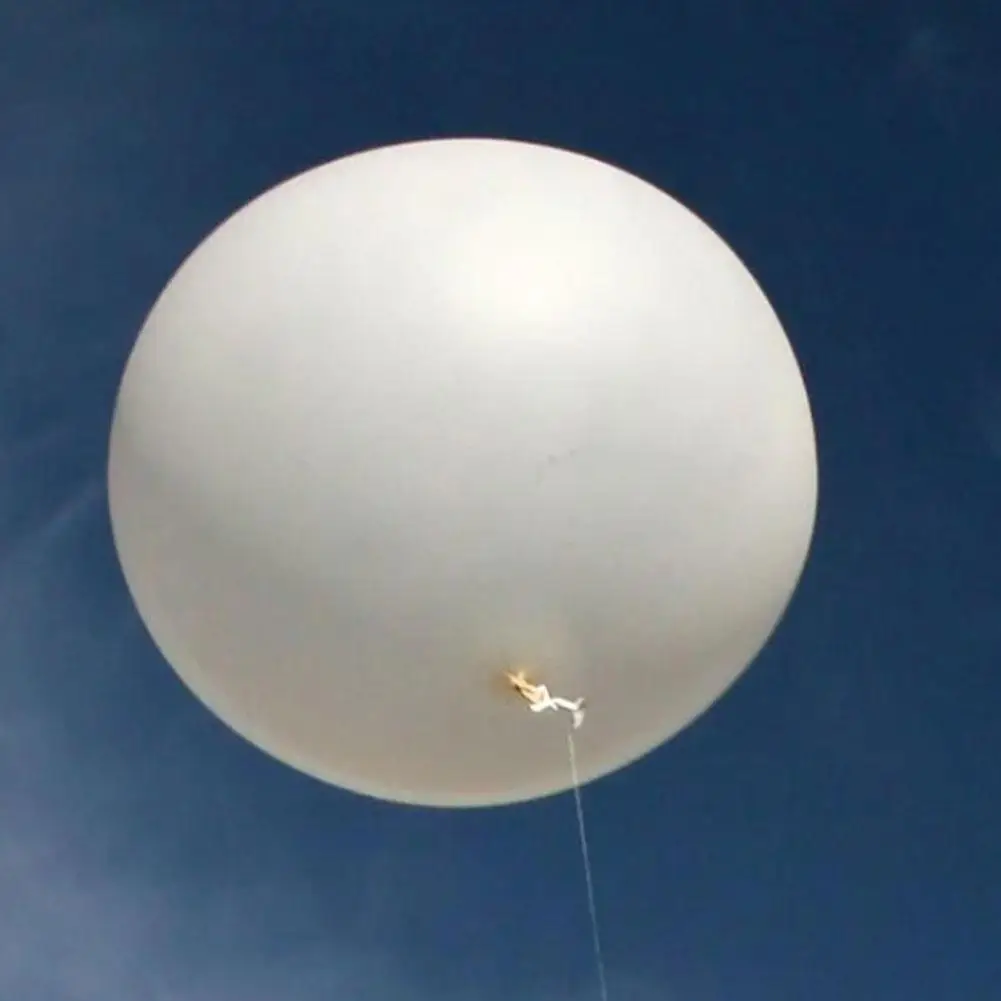 Globo gigante de látex de 72 pulgadas, decoración de helio para fiesta de cumpleaños, boda, Color blanco transparente y negro