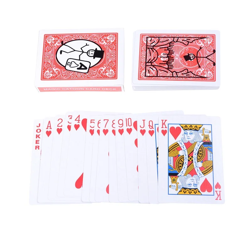 Magic Cartoon Deck Card-toon Playing Cards Animation Prediction Poker  Magic Card Games Magic Trick Props for Magician