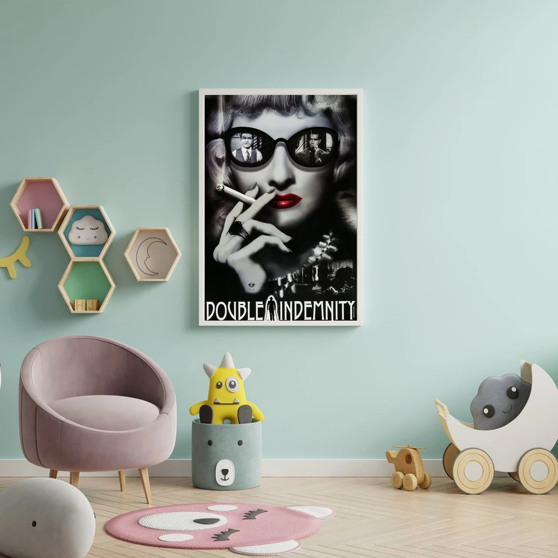 مزدوجة Indemnity الفيلم المشارك الفن طباعة حائط لوح رسم صور غرفة المعيشة ديكور المنزل (بدون إطار)