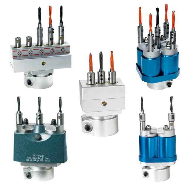 Drill Pack Three hole Adjustable Drilling Multi axis Drill Woodworking Row Drill Drill Pack Multi axis drilling package Drilling