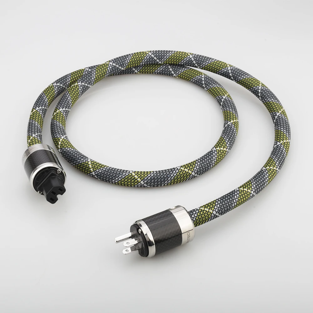 Hi-End Schuko Power Cable for EU/US Mains HIFI Audiophile AC Power Cord with EU/US Plug High-Fidelity Audio Power Line