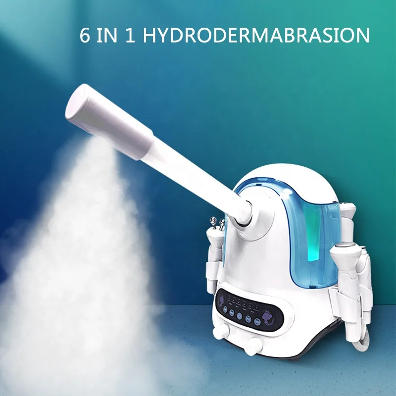 

6 in 1 Hydrodermabrasion Peeling Electric Aromatherapy Facial Steamer Oxygen Injection Spray Moisturize Facial Rejuvenation