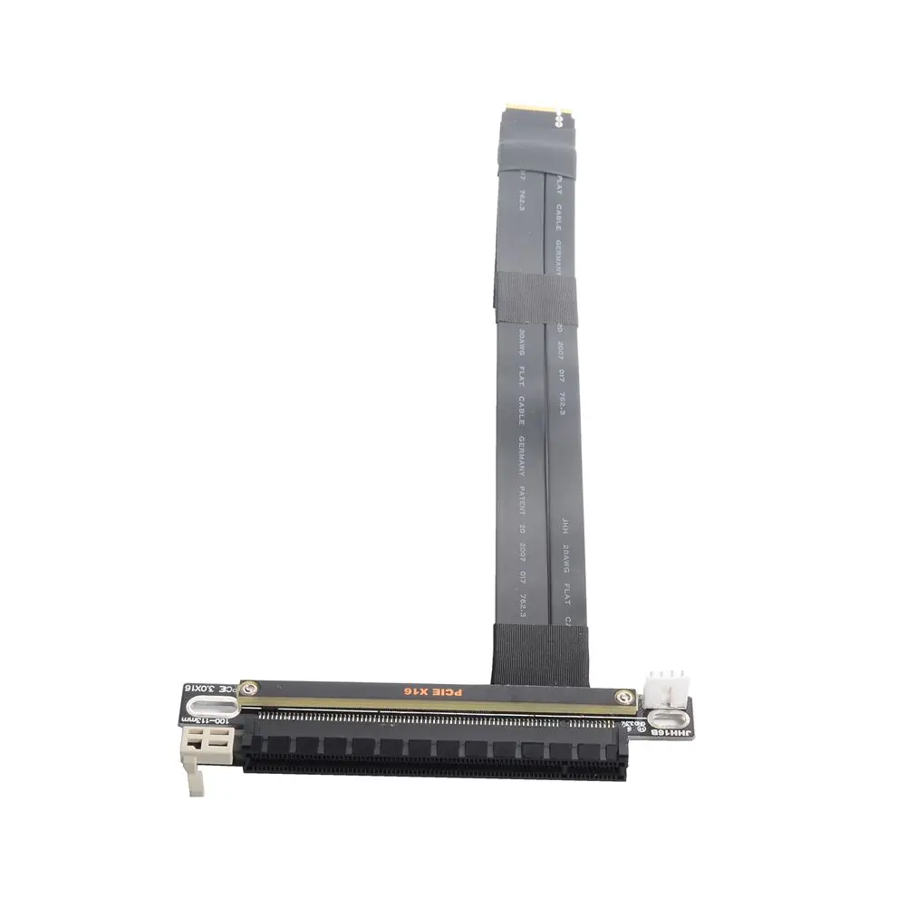 PCI-E 3.0 16x PCIe x16 Extender to M2 M.2 NVMe M-Key Riser Card Extension Cord Gen3.0 32Gbps with Sata Power Cable
