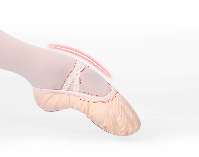 Frauen Ballett Schuhe Leinwand Mädchen Tanz Hausschuhe Split Sohle Gymnastik Yoga Tanzen Schuhe Kinder Erwachsene Ballerina Schuhe – Detail 4