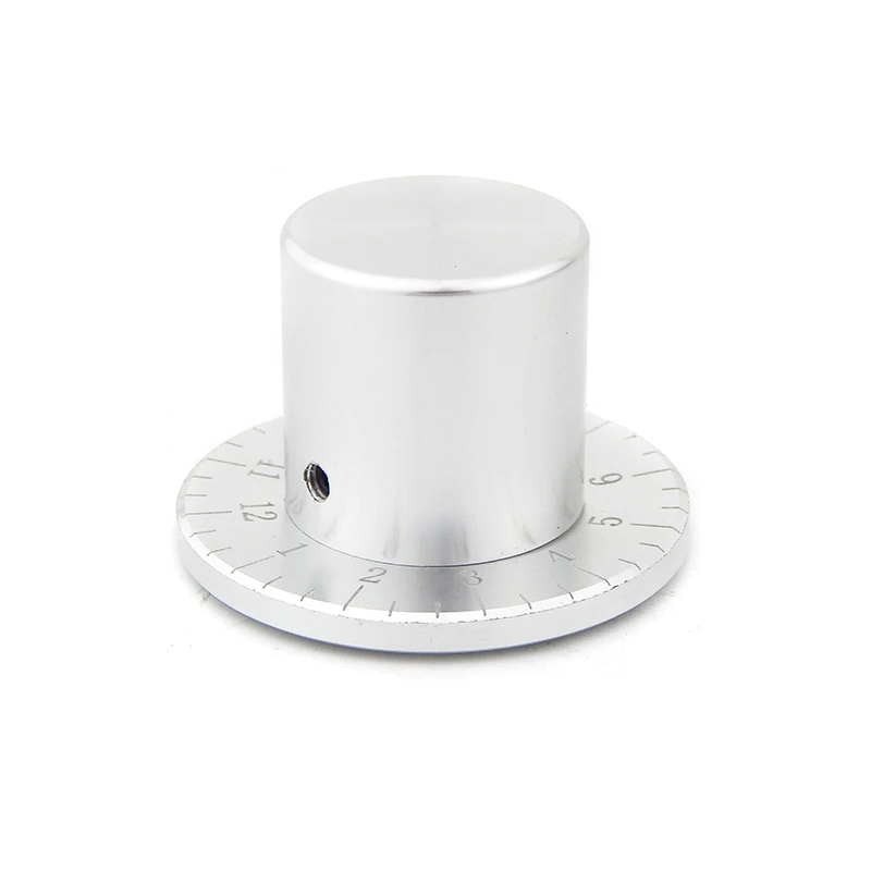 HIFI audio amp Aluminum Volume knob 1pcs Diameter 38mm Height 33mm amplifier Potentiometer knob with yardstick scale