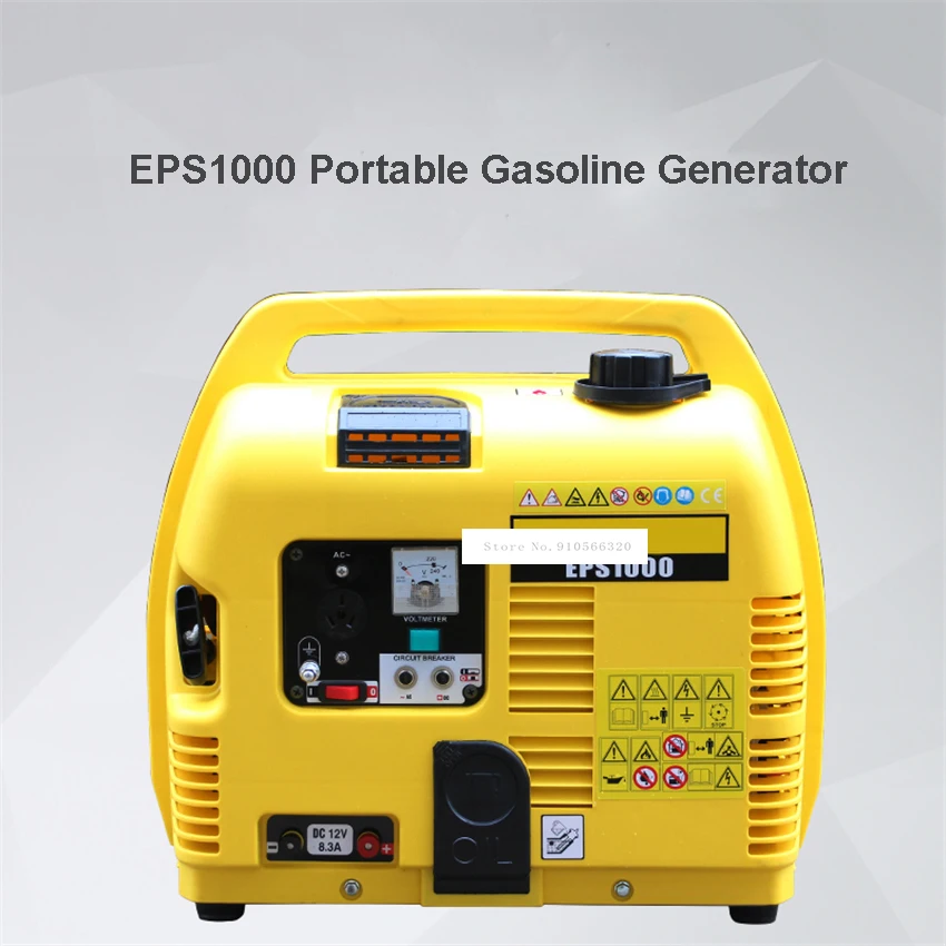 EPS1000 Portable Household Gasoline Generator Home Small Silent Generator Single Phase Gasoline Generator 1000W 220V 88CC 4.2L