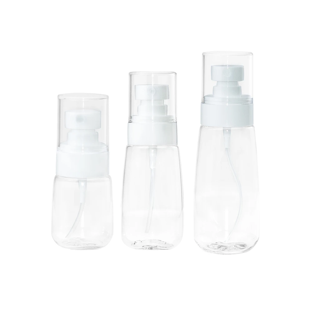 6pc 30/60/100ml Portable Empty Spray Bottles Plastic Atomizer Perfume Atomizer Spray Refillable Bottle Container Eco-friendly