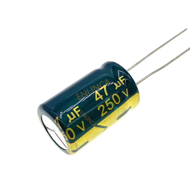 12 sztuk/partia 250v 47uf 13*20 20% promieniowy aluminiowy kondensator elektrolityczny 47000NF 20%