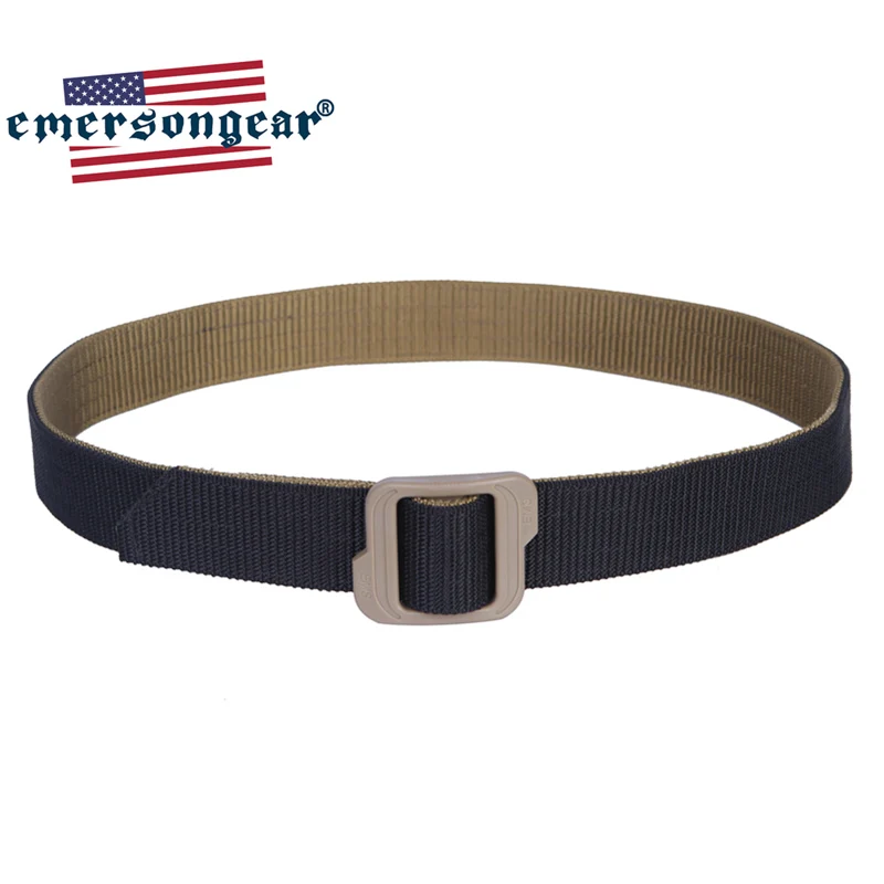 Emersongear Tactical Belt Mens Hunting Shooting Competition Airsoft Waist Strap Nylon Buckle Two Side Used EM5597