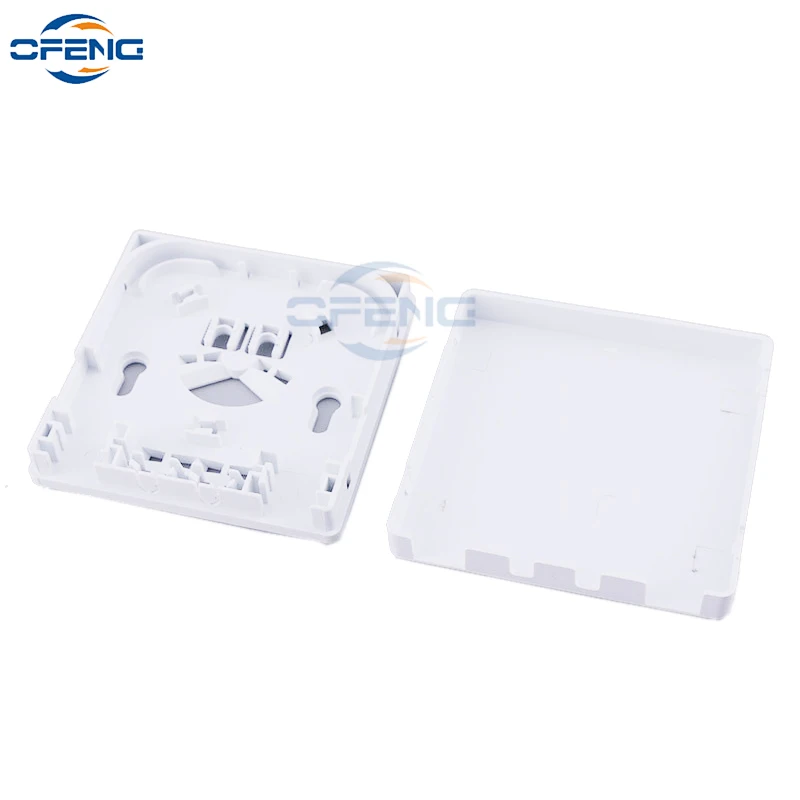 

2 ports Fiber Optic Termination Protection Junction box FTTH desk box Terminal cat6 unshielded information panel box customized