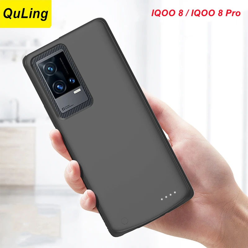 QuLing 6800Mah Pin Sạc Dành Cho VIVO IQOO 8 Ốp Lưng Điện Thoại IQOO 8 Pro Power Bank Cho VIVO IQOO 8 Pro Pin Ốp Lưng