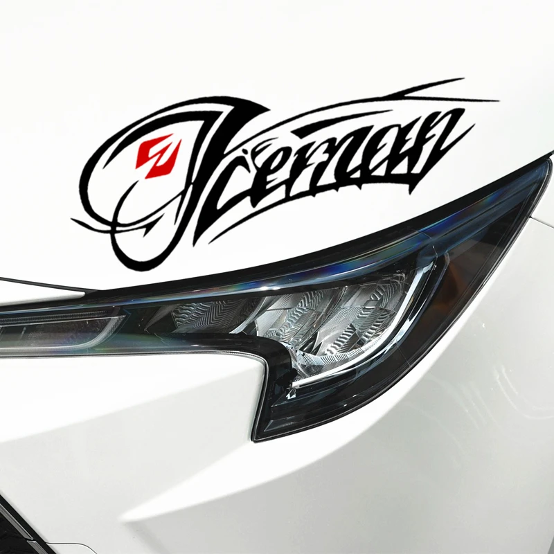 Car Stickers Iceman Kimi Raikkonen F1 Racing Reflective Decoration For Head Light Windshield Window Trunk Bumper Motorcycle D2