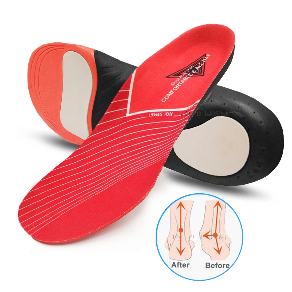 EVA Orthopedic Insoles For Feet Arch Support Flat Foot Corrector Heel Pain Daily Use Lightweight Sports Shoes Sole Insert Unisex