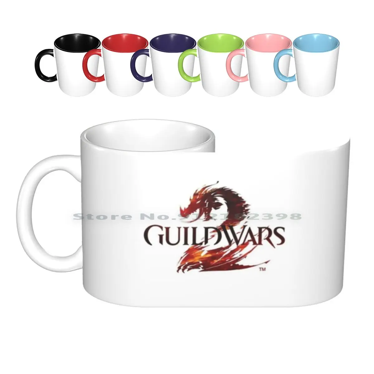 Guild Wars 2 Ceramic Mugs Coffee Cups Milk Tea Mug Gw2 Guild Wars 2 Games Awesome Cool New Creative Trending Vintage Gift