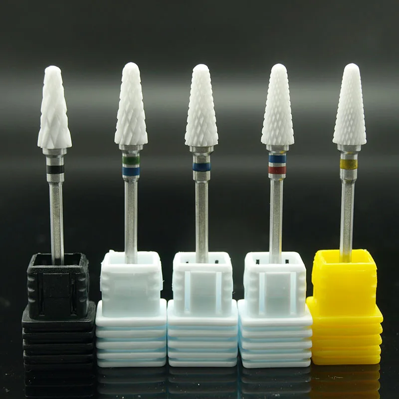 1pcs  Mill Ceramic Nail Drill Bits For Electric Manicure Machines Pedicure Nail Art Salon Polish Tools M0610