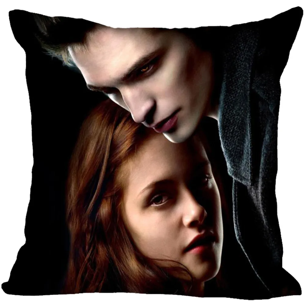 HXThe Twilight Saga Breaking Dawn Pillow Case Polyester Zipper Print Pillow Cover Throw Pillow Cases For Car Home Textile