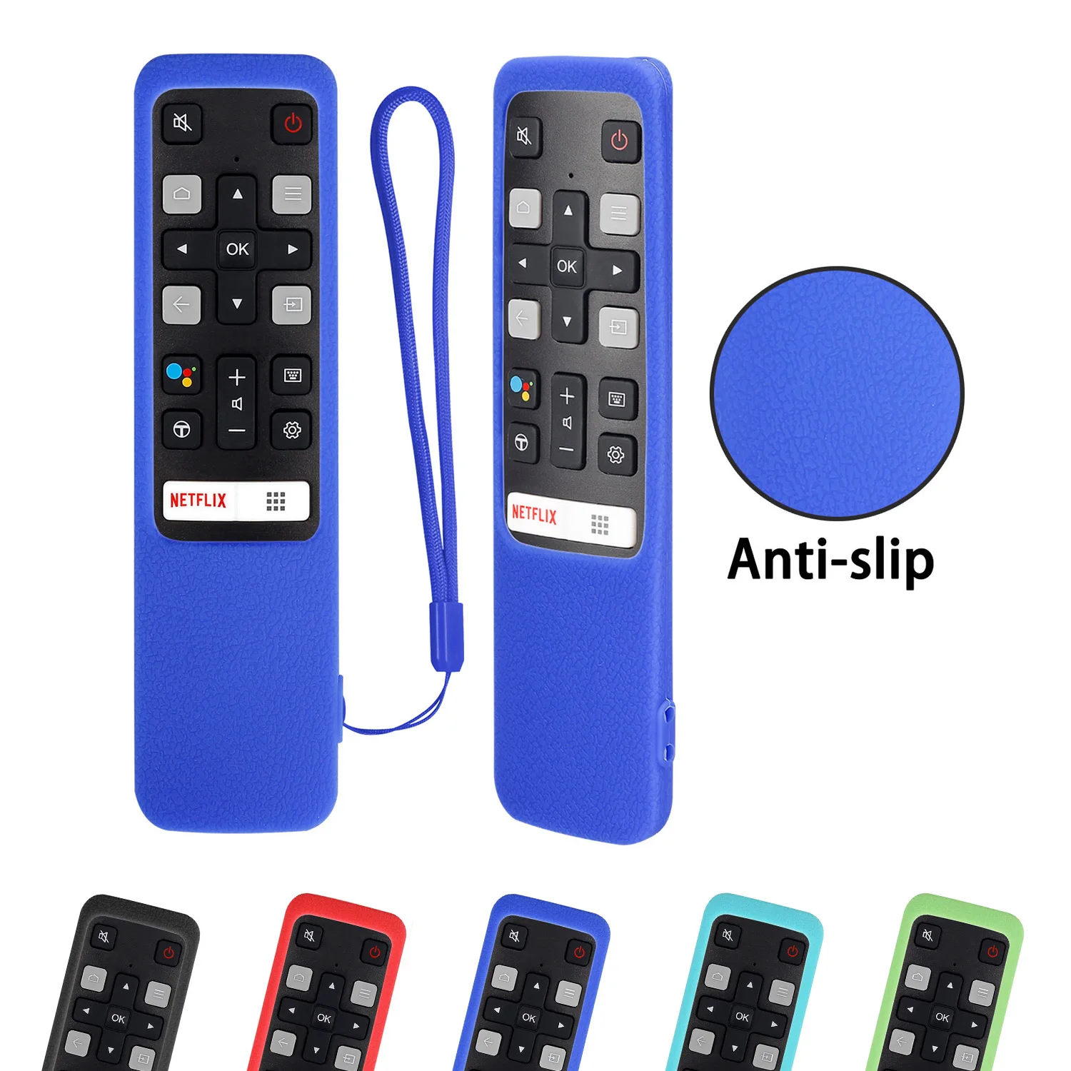 Etui z pilotem RC802V FNR1 nadające się do TCL Android 4K Smart TV 49 p30fs 65 p8s 55 c715 49 s6800 43 s434 etui ochronne