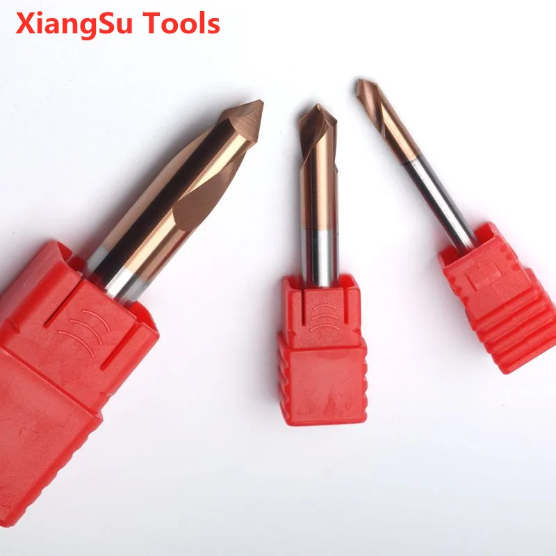 D1 a D4mm HRC55 grado carburo di tungsteno punta da trapano 2 flauti macchina CNC per la lavorazione del Matel