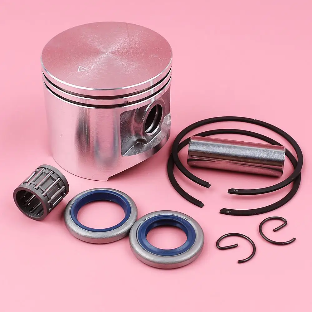 50mm Piston Ring Kit di Tenuta Olio Per Jonsered 2071 2171 CS2171 Motosega 503691271 w Cuscinetto Ad Aghi Spille Anello di Sicurezza