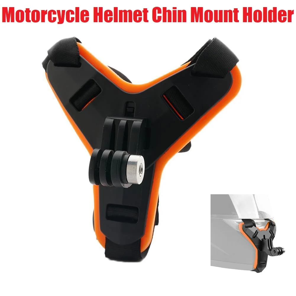 Helmet Strap Mount Chin Stand Holder Motorcycle Action Sports Camera Full Face Holder Accessory For GoPro Hero 9 8 7 6 5 4 - Image 2