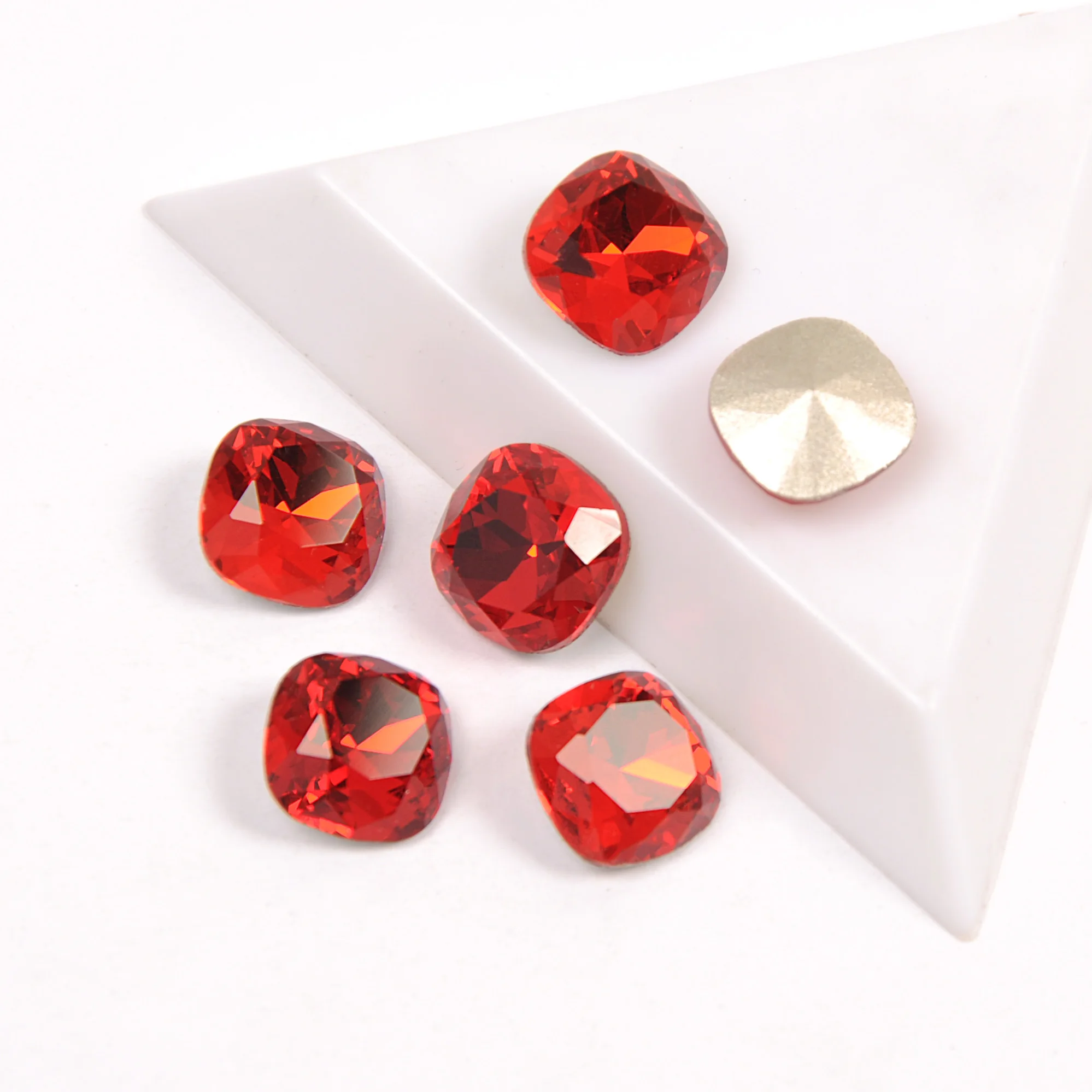 CTPA3bI K9 Different Shape Red Crystal Glass Stones Rhinestones Strass Fancy Stone For Clothes DIY Fabric Jewelry Beads Nail Art