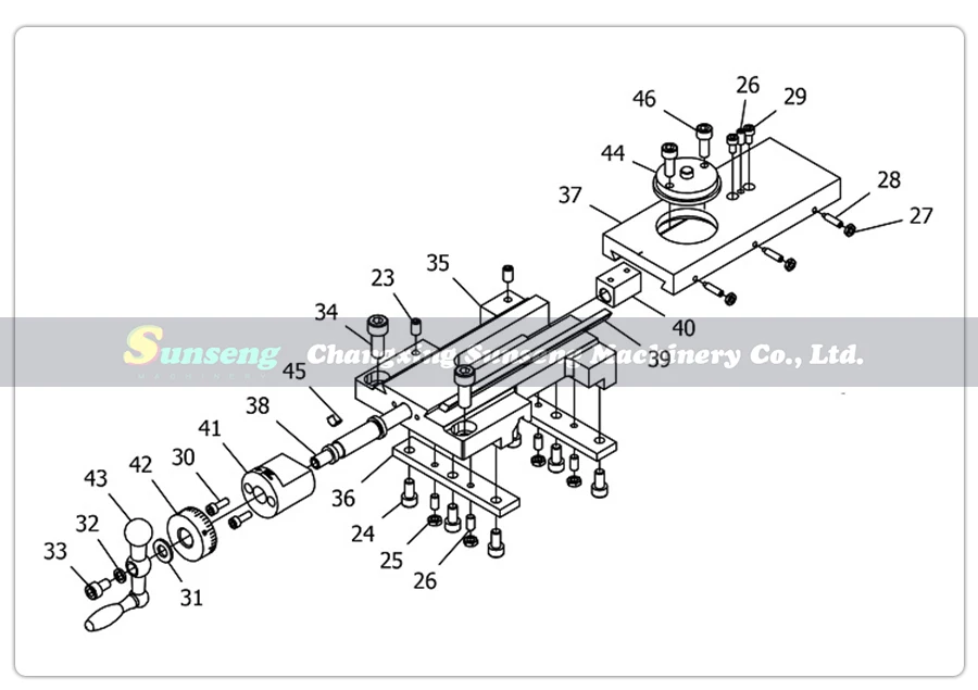 Cross Slide For SIEG SC2-037 JET BD-X7 SOGI M1-350S Lathe Parts