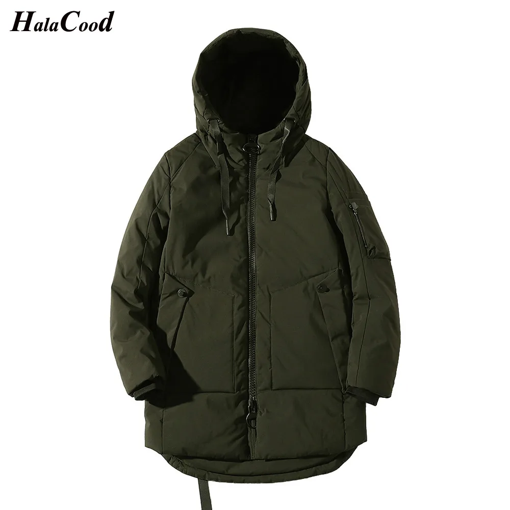 

HALACOOD Brand New Male Quality Plus Size 4XL Army Green Winter Jacke Man Homme Cotton Mens Parka Mens Winter Jackets And Coats