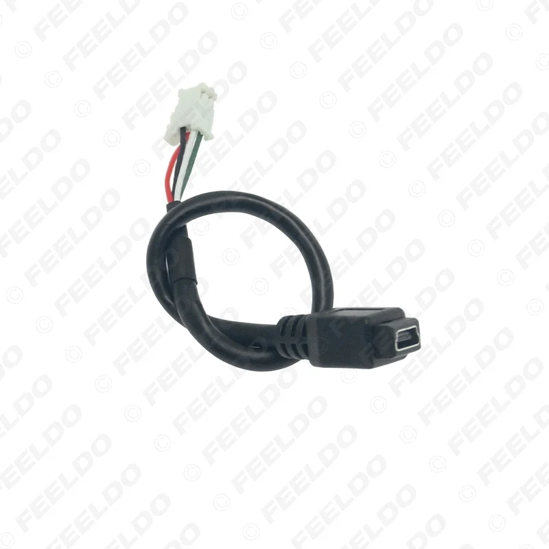 Car Audio Input Media Data Wire Mini USB To 4Pin Cable Adapter For Nissan Ford USB AUX Cable
