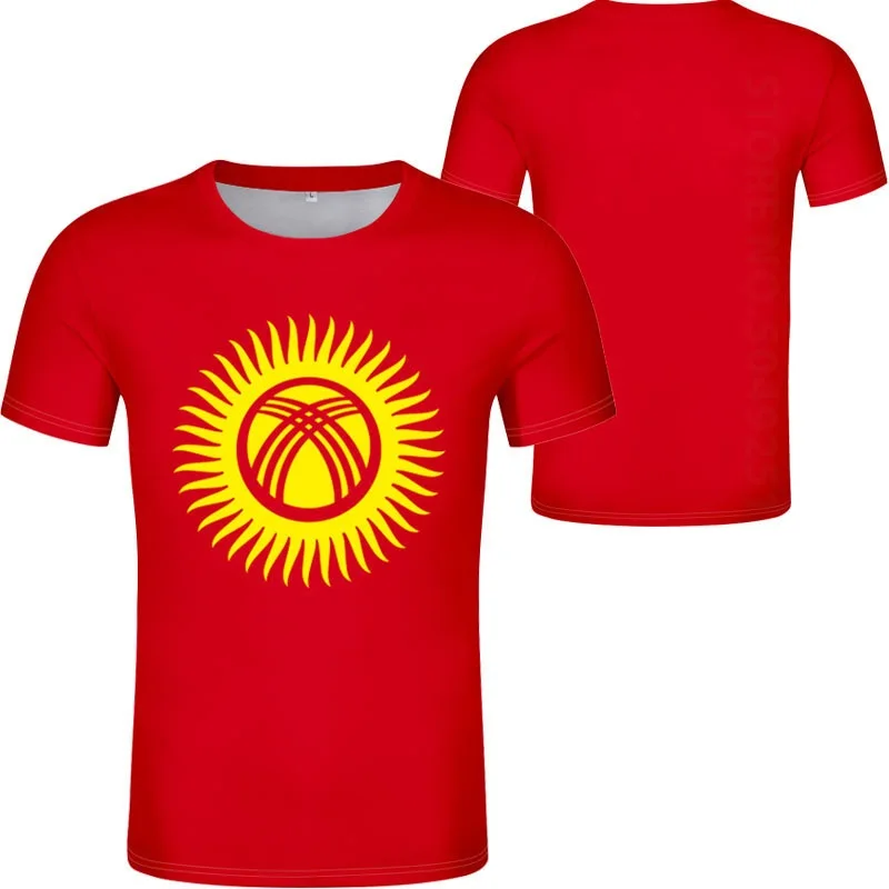 

KYRGYZSTAN T Shirt Name Number Kgz T-shirt Photo Logo Clothes Print Diy Free Custom Made Not Fade Not Cracked Tshirt Jersey