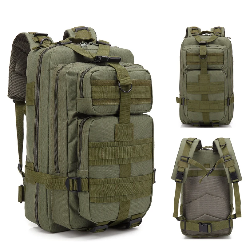 3P Tactical Backpack Military Molle Army Bag Outdoor Hiking Camping Rucksack Traveling Shoulder Bag About 30L