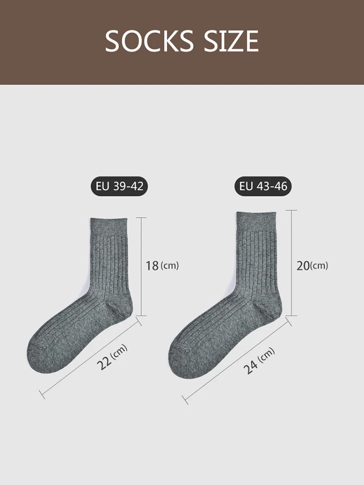 3 Pairs Quality 98% Cotton Brand Business Men Socks Solid Color Large Plus Big Size45,46 Crew Calcetines Hombre Comfort Seamless