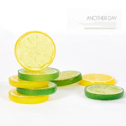 Photography Props Simulation Lemon Slices Fake Fruit kits for Still life Shoot Items Photo Background Ornament Prop