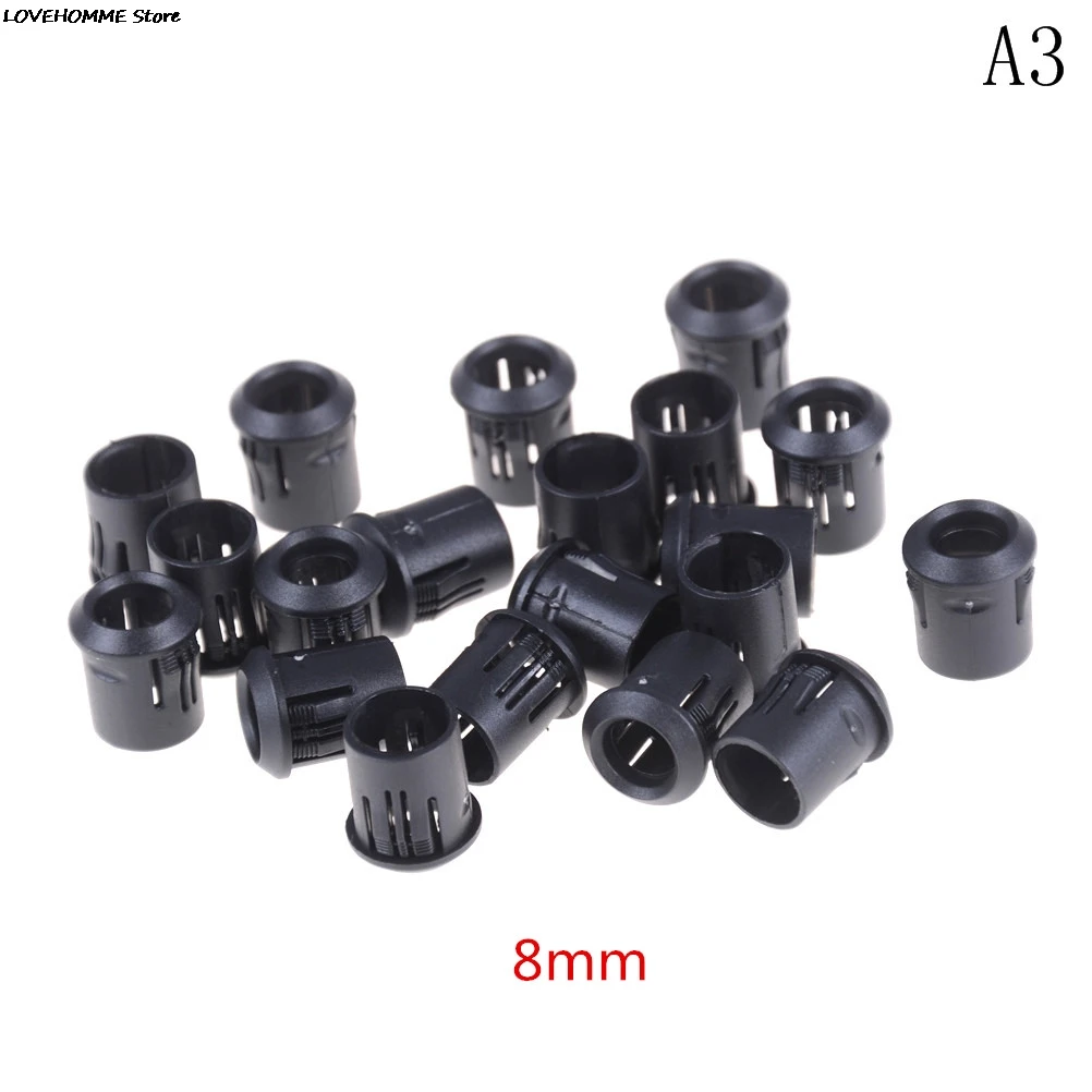 20pcs Black Plastic Lamp Bases LED Lamp Diode Holder Black Clip Bezel Socket Mount 3mm/5mm/8mm/10mm