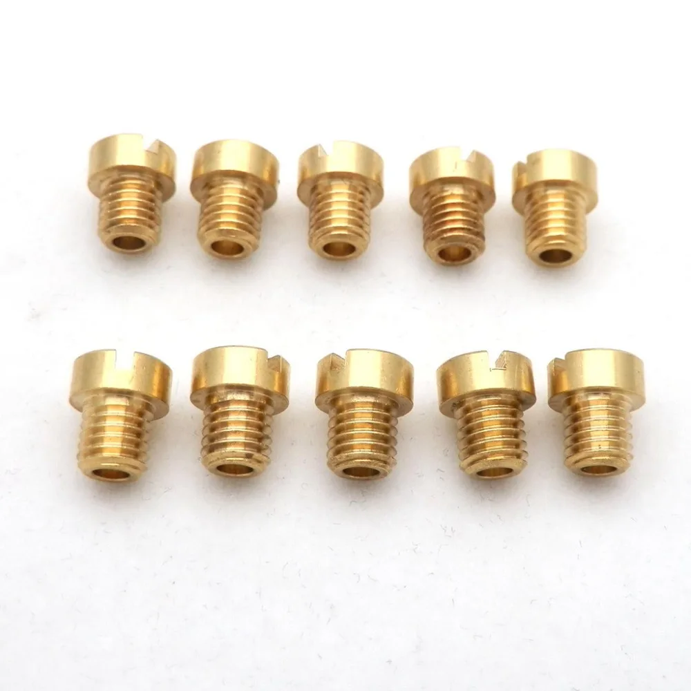 10 Pieces 5mm Main Jet M5 Jets for Dellorto Carburetor SHA PHBG NC T5 JNC Tomos A35 Targa LX Sprint Size from 40 to 200