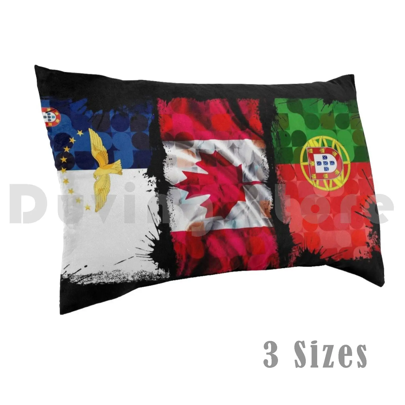 Portuguese CanadianPillow case Canada Portugal Azores