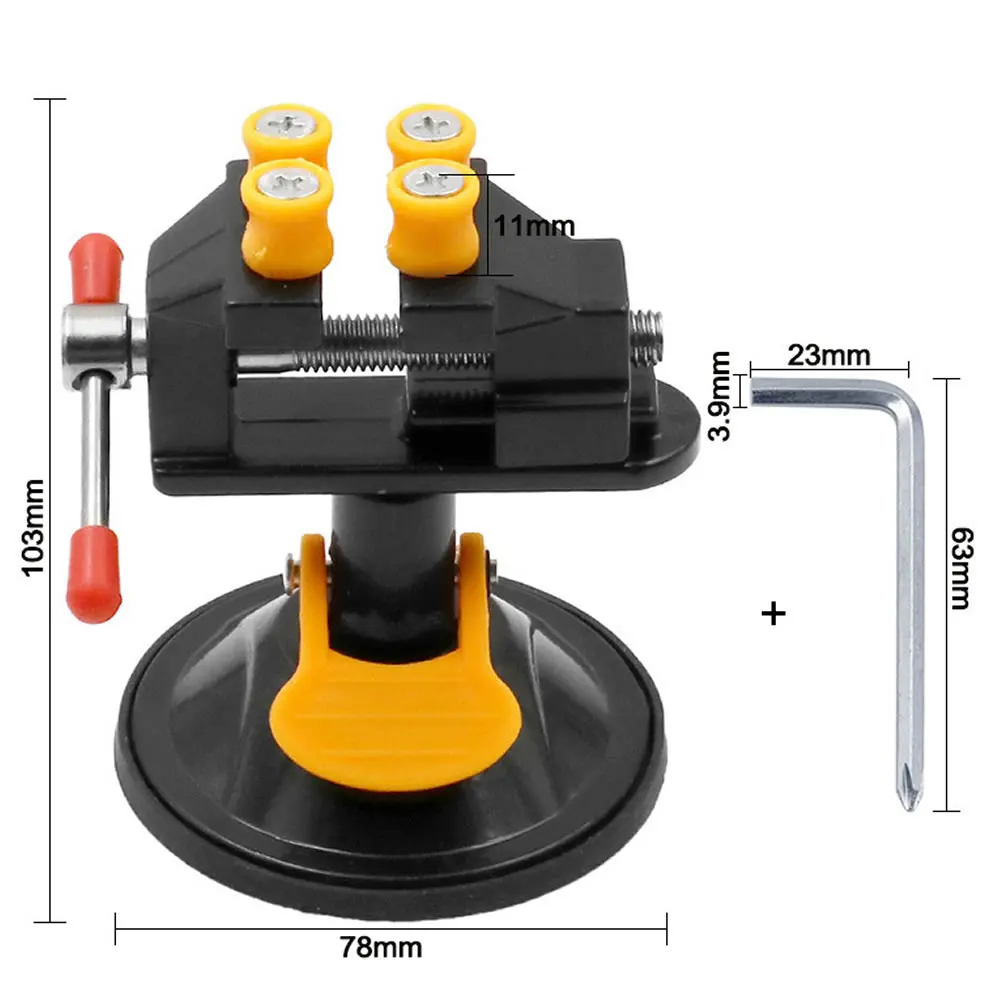 360 Degree Rotating Table Vise Sucker Household Workbench Toggle Bench Clamp Pliers Adjustable Jaw Screw Quick Fixture