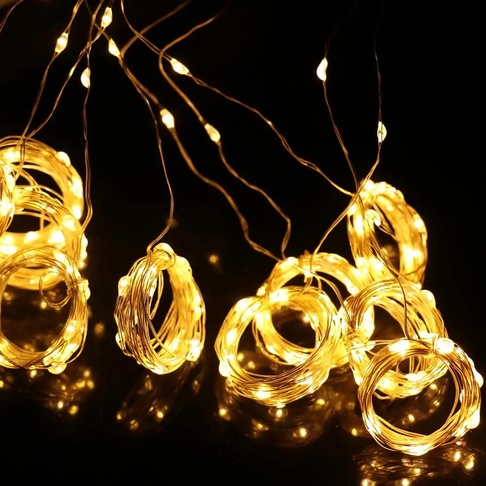 Christmas Garland Festoon Led Light Curtain Light Fairy String Light Garland On The Window Festoon Christmas Decor For Home Room