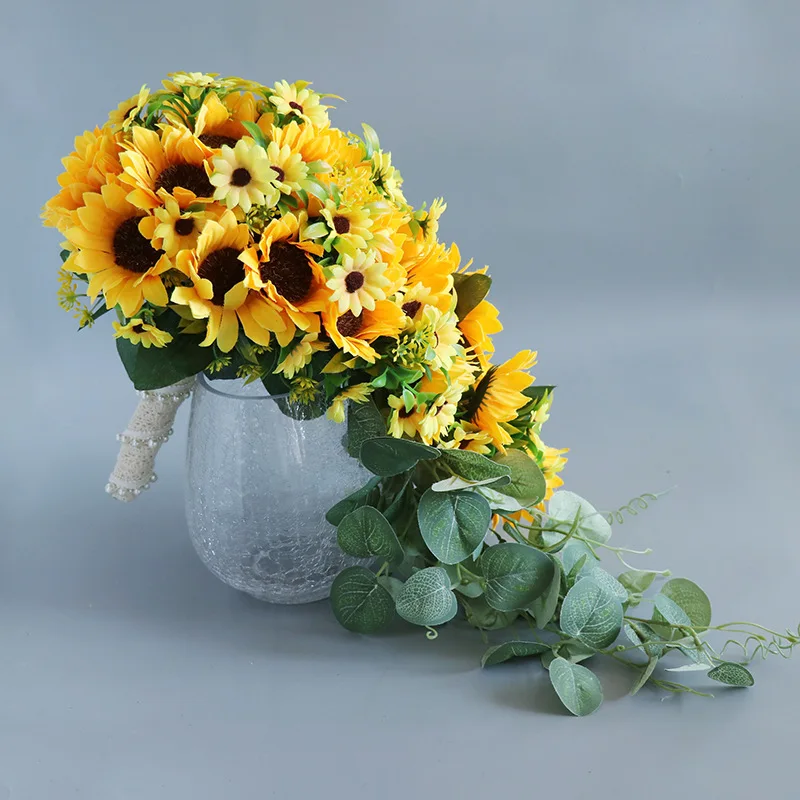 Garden Style Wedding Flowers Bridal Bouquets Sunflowers Bouquet