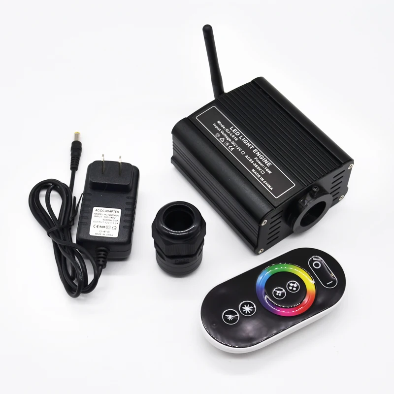 

Led Fiber Optic Light Engine Driver 2.4G Touch Remote Controller 16W RGBW Ceiling SKY Star DIY Lighting Device PMMA Multicolor