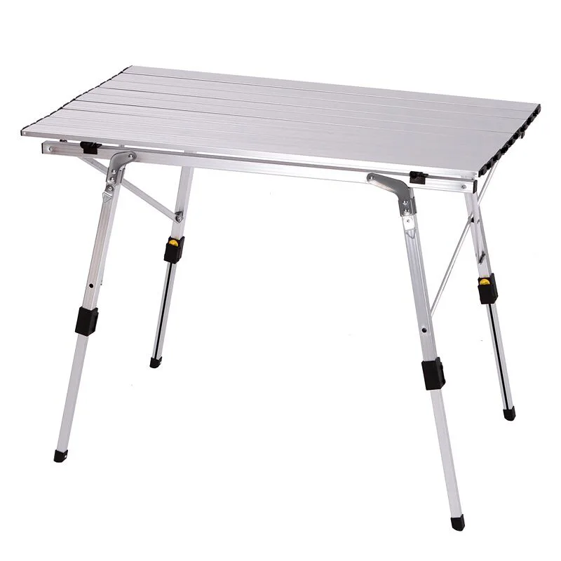 Pnic Table Waterproof Durable Folding Table Desk For 90*53*69cm Outdoor Folding Table Chair Camping Aluminium Alloy