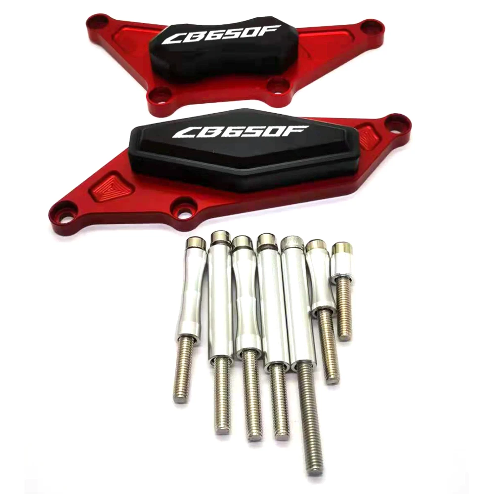 

For Honda CB650F CB 650F CB650 F CNC aluminum +POM Full Set Engine Crash Pads Frame Sliders Protector