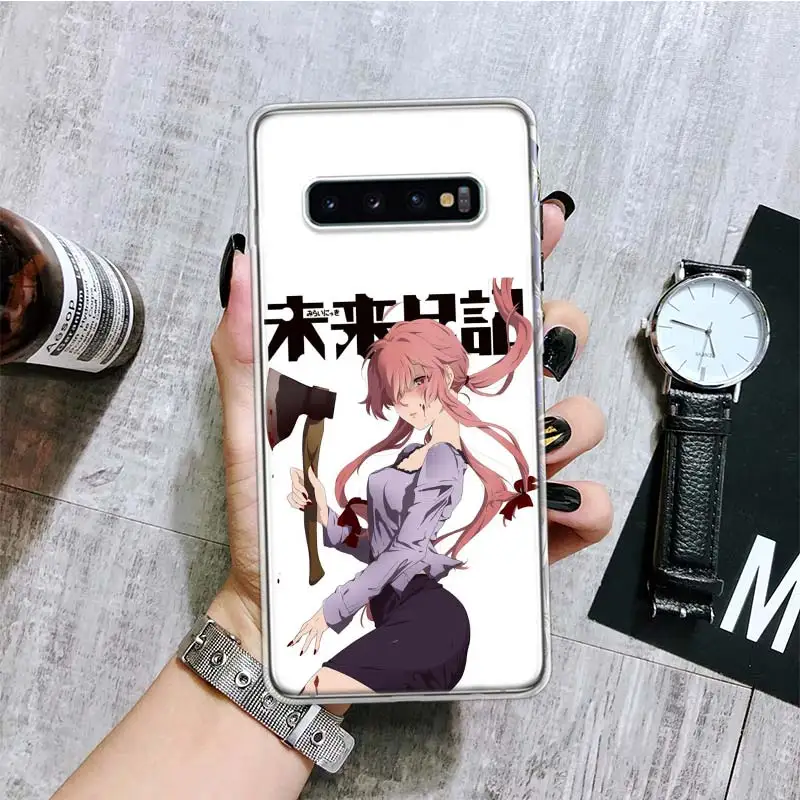 Mirai Nikki Gasai Yuno Anime Phone Case For Samsung Galaxy S24 S23 S22 S21 S20 Ultra S20 FE S10 Plus S9 S8 + Fundas Cover Coque