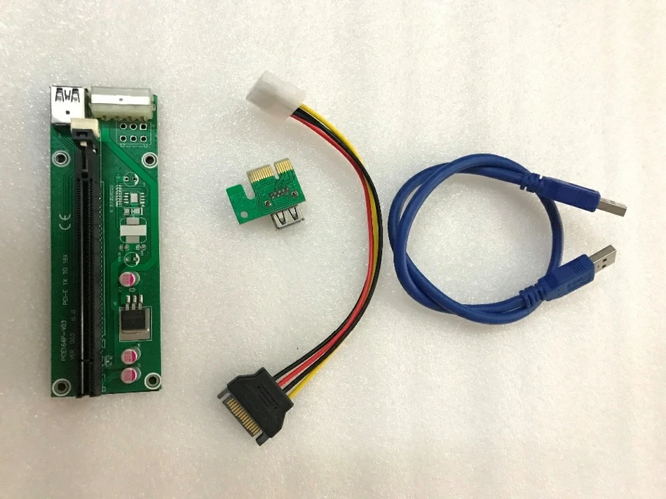 ETH ETC ETN ZCASH XMR mineur câble d'extension de câble USB3.0 PCI-E le riser de 60cm pour les cartes GPU R9 380 RX 470 RX480 6
