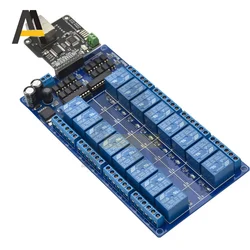 16 Channels RJ45 Relay Ethernet Control Module LAN WAN WEB Server Ethernet Controller Module Board For Home Automation