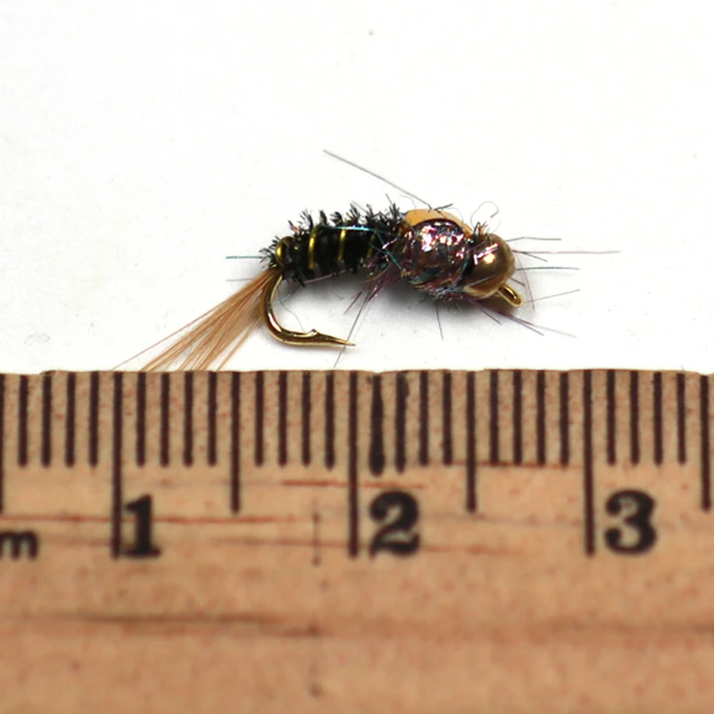 Buggy Bimoo Ninfa #16 con cabeza de latón para trucha - imagen 2
