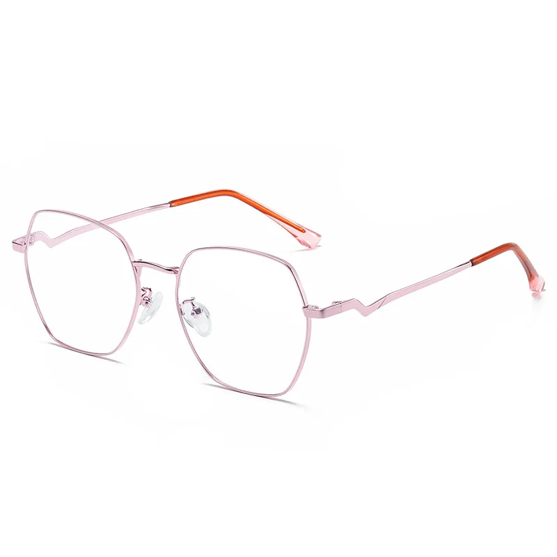 1910 Irregular Eyewear Fashion Metal Frame Glasses For Women Full Rim Myopia Spectacles Hot Selling