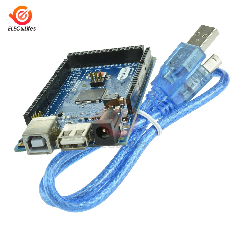 ATmega2560 mega 2560 R3 Development Board Module MEGA-ADK-R3 for Arduino microcontroller with USB Cable USB-to-serial converter