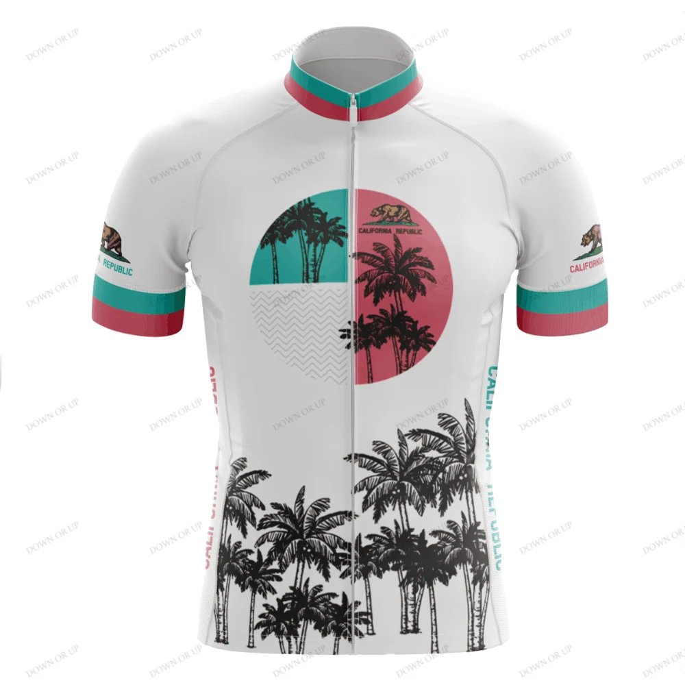 New California Cycling Jersey Set Maillot Ciclismo Hombre Team Cycling Clothing MTB Bike Suit Bib/Shorts Breathable Gel Pad