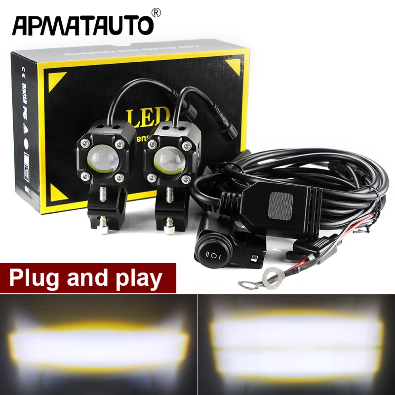 

LED Hi/Lo for BMW R1250GS/ADV LC KTM Honda motorcycle general spotlight flashing light high-speed paving lamp fog lamp assembly