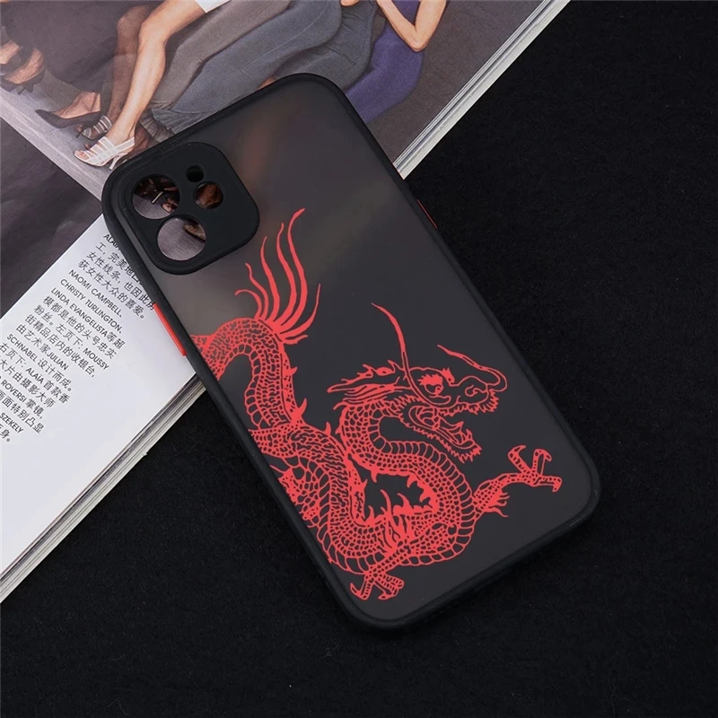 Dragon Phone Case For Samsung Galaxy S24 S23 S22 Ultra S21 FE Plus Note 20 A32 A52 A72 A13 A33 A53 Shockproof Soft Bumper Cover